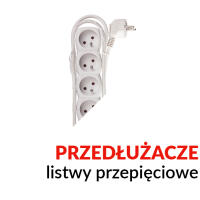 Przedłużacze i listwy przepięciowe