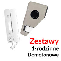 Zestawy domofonowe 1-rodzinne
