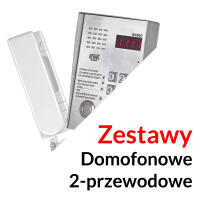 Zestawy domofonowe 2 przewodowe
