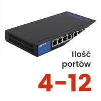 Switche PoE 4 - 12 portów