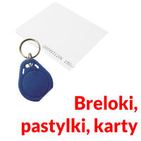 Breloki, pastylki, karty RCP i KD