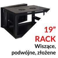 Szafy wiszące podwójne - złożone
