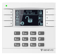 LCD WH-BK - Manipulator graficzny LCD do central PRiMA - GENEVO | LCD WH-BK