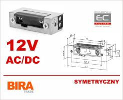 ES1-001 - Elektrozaczep 12VAC/DC podstawowy symetryczny - Biratronik | ES1-001