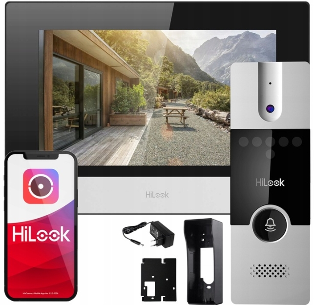 HD-VIS-04 - Wideodomofon WiFi Villa, 4-żyłowy - HiLook by Hikvision | 5904035374950