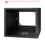 Szafa RACK wisząca, 19'', 9U, 450mm, szklane drzwi - STALFLEX - 2