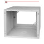 Szafa RACK wisząca, 19'', 9U, 450mm, szklane drzwi - STALFLEX - 4