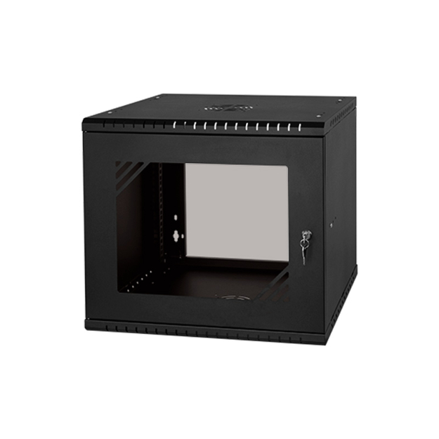 Szafa RACK wisząca, 19'', 9U, 450mm, szklane drzwi - STALFLEX | Szafa RACK wisząca, 19'', 9U, 450mm