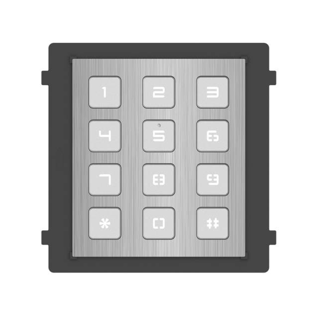 DS-KD-KP/S - Moduł klawiatury wideodomofonu, Inox - Hikvision