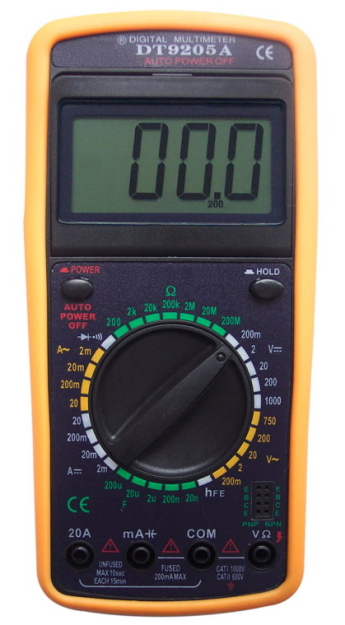 DT-9205A - Miernik uniwersalny, multimetr | DT-9205A