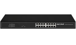 NX-S2800-16G - Switch sieciowy 16x 10/100/1000Mbps, niezarządzalny - NIXAR | 5904035373342