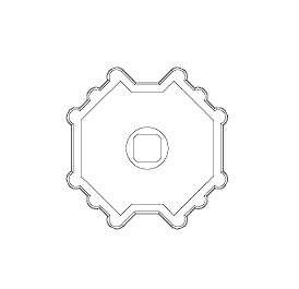 Zabierak na wałek 60 mm - Aprimatic