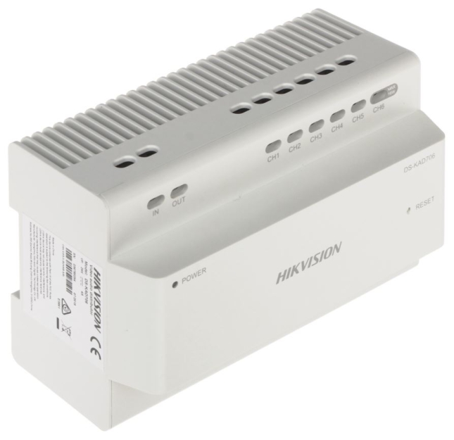 DS-KAD706 - Moduł dystrybucji zasilania do wideodomofonu 2-wire - Hikvision | 6941264027294