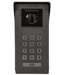 S200 - Stacja bramowa do wideodomofonu IP, 2-żyłowa, Full HD, PIN, QR, IR, IP54  - Vidos | S200