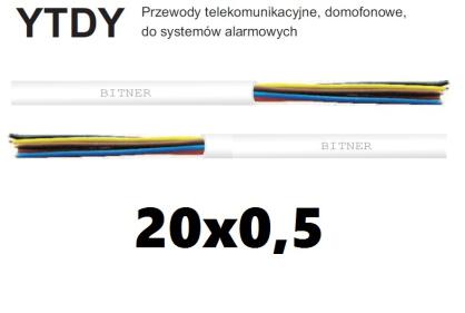 Przewód alarmowy YTDY 20x0,5mm (5x4x0,5mm) - Bitner