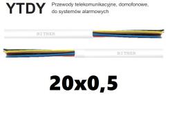 Przewód alarmowy YTDY 20x0,5mm (5x4x0,5mm) - Bitner