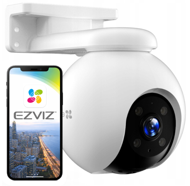 H8 Pro 2K - Kamera obrotowa WiFi, 3Mpx, IR30m, Dual Light, Autotracking  - EZVIZ | H8 pro 2K