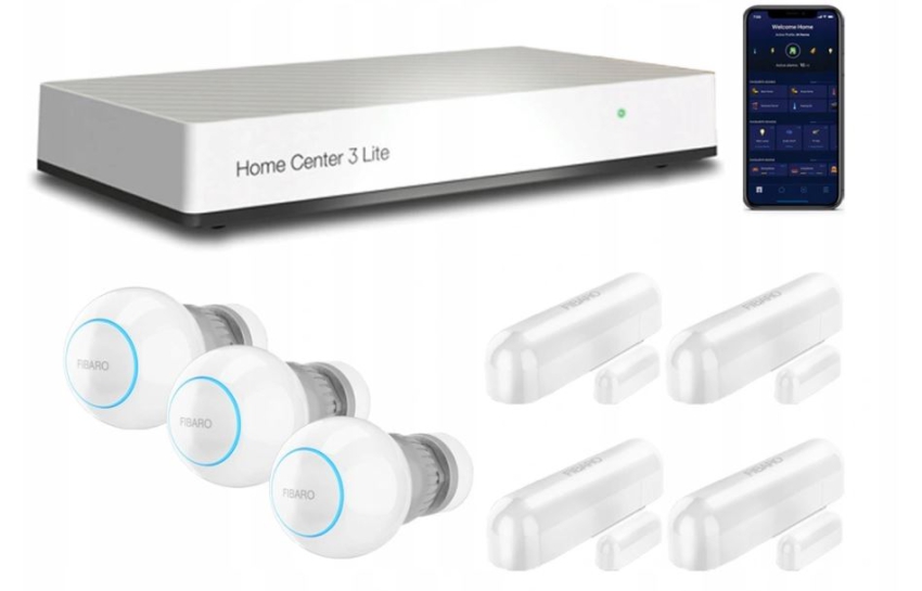 Zestaw Fibaro: HC3L + okna + ogrzewanie - FIBARO | 5904035371645