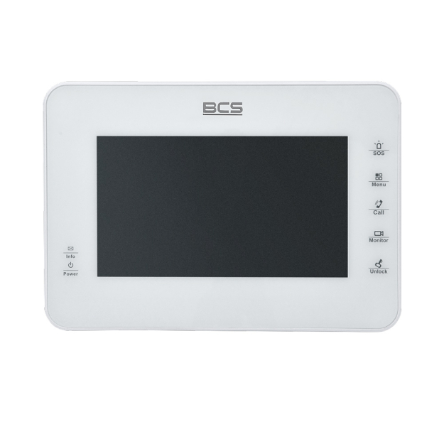 BCS-MON7000W - Monitor biały do systemu videodomofonowego IP - BCS | BCS-MON7000W