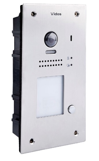 S1201 -  Panel bramowy DUO jednoabonentowy z kamerą i czytnikiem zbliżeniowym RFID 125kHz - Vidos