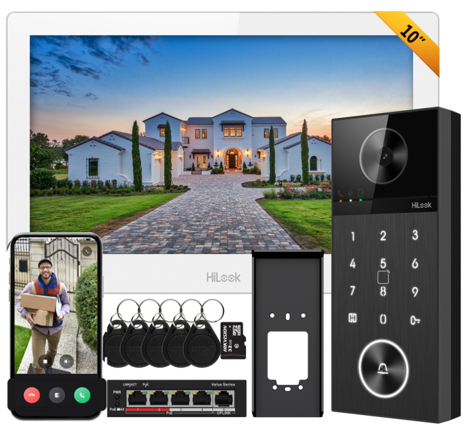 IP-VIS-PRO-K-W - Wideodomofon IP, 10