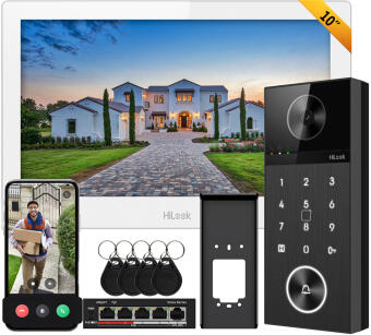 IP-VIS-PRO-K-W - Wideodomofon IP, 10" LCD, WiFi, Czytnik Mifare + Szyfrator, 2K - HiLook by Hikvision | 6942640544459