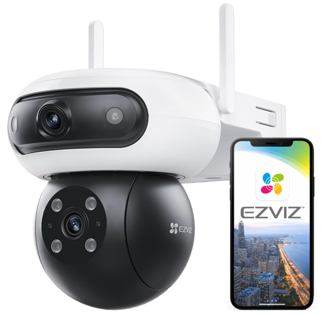 C90 2K+ - Kamera obrotowa WiFi 2x 2K+, Dual Light 40m, Autotracking AI, Audio  - EZVIZ | 5906667309744