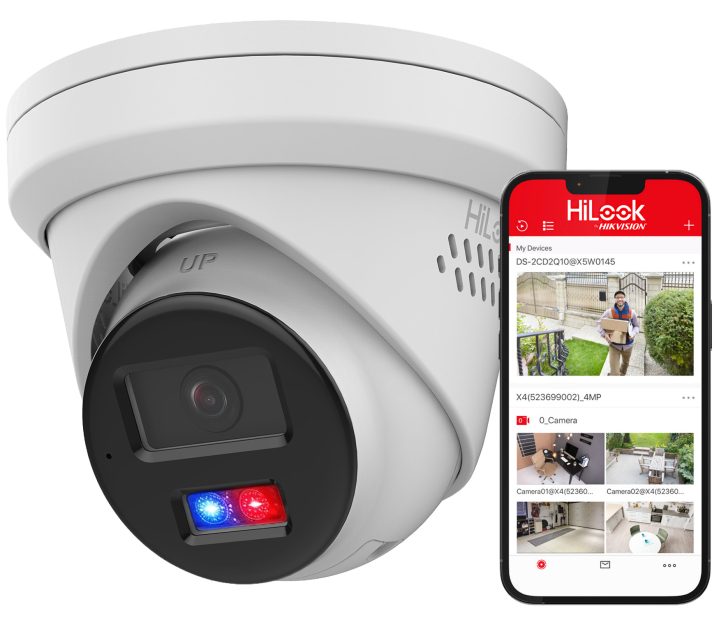 IPC-T240HAP-LUF/SL - Kamera kopułkowa IP 4Mpx, 2.8mm, Smart Hybrid Light, MD2.0, Live Guard - Hilook by Hikvision | 6942160457901