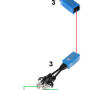 ADAPTER AD-UTP/R 2x RJ45 / 1x RJ45