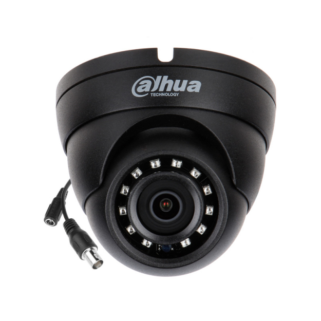 HAC-HDW1200M-0280B-S4-BLACK - Kamera kopułkowa 4w1, 2.1Mpx, 2.8mm, IP67, IR 30m - DAHUA | HAC-HDW1200M-0280B-S4-BLACK