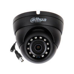 HAC-HDW1200M-0280B-S4-BLACK - Kamera kopułkowa 4w1, 2.1Mpx, 2.8mm, IP67, IR 30m - DAHUA | HAC-HDW1200M-0280B-S4-BLACK