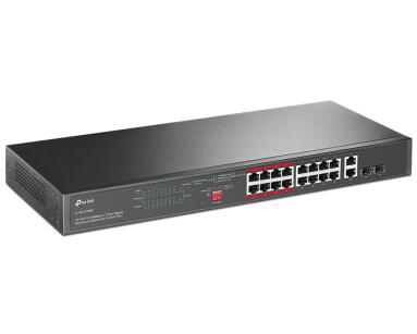 TL-SL1218MP - Switch 16x PoE+ 10/100Mbps, 2x Uplink 1 Gbps - TP-LINK | 6935364099824