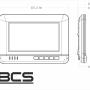 BCS-MON7101W - Monitor biały do systemu videodomofonowego IP BCS - 2