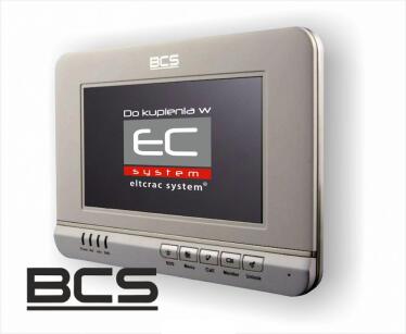 BCS-MON7101W - Monitor biały do systemu videodomofonowego IP BCS