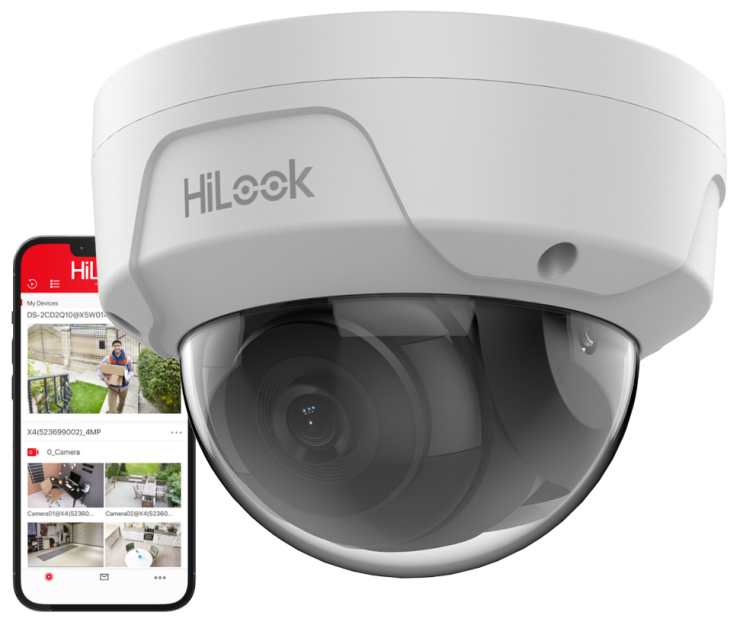 IPC-D180H - Kamera kopułkowa IP 8Mpx, 2.8mm, IR30m, IK10 - HiLook by Hikvision | 6931847140243