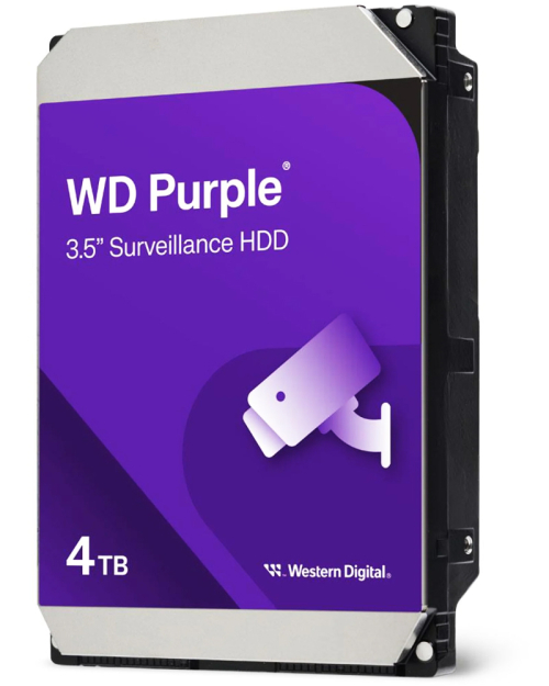 WD44PURZ - Dysk twardy 3,5'' HDD 4TB Purple, dedykowany do CCTV  - Western Digital | 718037897384