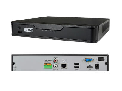 BCS-P-NVR1601-4K - Rejestrator 16 kanałowy, 12Mpix, 4K, 1HDD, 80Mb/s, Onvif, H.265 - BCS POINT | BCS-P-NVR1601-4K