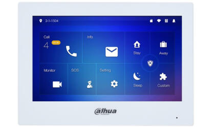 VTH2621GW-WP - Monitor do wideodomofonu IP, 7" TFT LCD, Lite, WiFi - Dahua | 6923172531513