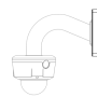 BCS-ASDD / PFA120 - Adapter montażowy do kamer - BCS LINE - 8