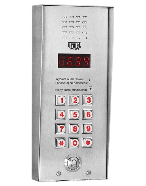 1062/1VD - Basic Vertical z klawiaturą i 1 przyciskiem - MIWI-URMET | 5903878054111