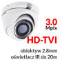 DS-2CE56F7T-ITM - Kamera kopułkowa 3.0 Mpix HD-TVI 2.8mm IR 20m WDR - HIKVISION