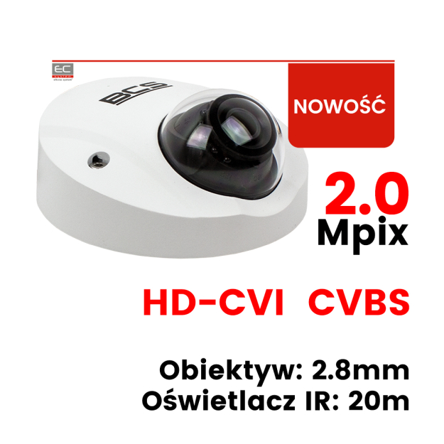 BCS-ADMQ1 / BCS-ADMQ1-B - Puszka montażowa do kamer tubowych oraz kopułkowych / Adapter do kamery - BCS Line