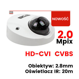 BCS-ADMQ1 / BCS-ADMQ1-B - Puszka montażowa do kamer tubowych oraz kopułkowych / Adapter do kamery - BCS Line