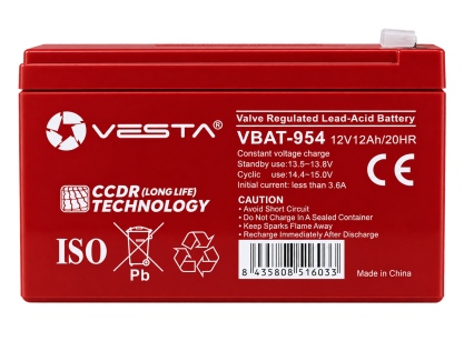 VBAT-954 - Akumulator AGM 12V 12Ah - Vesta | VBAT-954