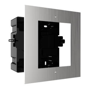 DS-KD-ACF1/S - Ramka podtynkowa 1-modułowa, Inox- Hikvision | 6941264072218