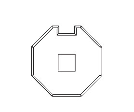 Zabierak na wałek 40 mm - Aprimatic