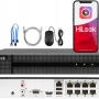 Zestaw do Monitoringu IP 6Mpx 5  Kamer IPCAM-T6-30DL, Hybrid Light, Rejestrator 8ch z PoE, MD 2.0 - HiLook by Hikvision