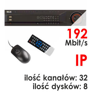 BCS-NVR3208-4K - Rejestrator 32-kanałowy 4K IP - BCS