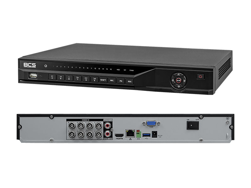 BCS-XVR08024KE-II - Rejestrator 8-kanałowy, IP HD-CVI HD-TVI AHD - BCS | BCS-XVR08024KE-II
