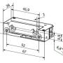 XS00UM - Elektrozaczep 12-24V AC/DC podstawowy, niskoprądowy, monitoring -  Hartte